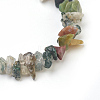 Natural Indian Agate Chip Beads Anklets AJEW-AN00229-06-2