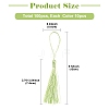 100Pcs 10 Colors Polyester Tassel Decorations OCOR-YW0001-21-2