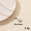 Stainless Steel Tortoise Pendant Necklaces NZ8633-1-1