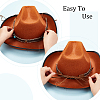 AHADERMAKER 9Pcs 9 Styles Velvet & Imitation Leather Hat Belt FIND-GA0003-20-3