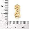 Brass Micro Pave Clear Cubic Zirconia Box Clasps KK-U051-01G-02-4