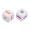 Opaque Acrylic Enamel European Beads AC-ACBA1794-04I-2