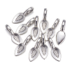 Tibetan Style Alloy Glue-on Flat Pad Bails LS-AB3348Y-NF-4