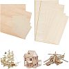 Olycraft 12Pcs 4 Style Basswood Veneer Pieces DIY-OC0009-19-1