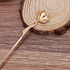 Alloy Hair Stick Findings FIND-WH0092-56KCG-1