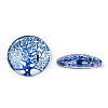 Half Round/Dome Tree Pattern Glass Flatback Cabochons for DIY Projects GGLA-Q037-25mm-M28-11-4