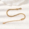 304 Stainless Steel Link Chain Bracelets for Women BJEW-A158-02D-G-2