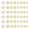 130Pcs 8 Styles Plating Acrylic Beads OACR-TA0004-51A-3