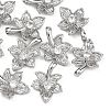 SHEGRACE Brass Micro Pave Clear Cubic Zirconia Charms XGRQ2O649-424P-1