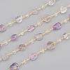 Handmade Natural Amethyst Beaded Chains CHC-I031-11B-4