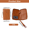Rectangle PU Leather Travel Passport Wallet Cover AJEW-WH20096-52A-2