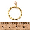 Brass Curb Chain Cuff Rings for Women RJEW-Z085-05G-5