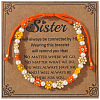 Bohemian Style Glass Seed Beads & Imitation Pearl Braided Bead Bracelets XW4926-11-1