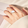 1Pc Square Stainless Steel Cuff Ring RJEW-LP0002-27-1
