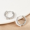 Brass ABS Imitation Pearl Hoop Earrings EJEW-M082-04P-5