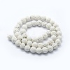 Synthetic Lava Rock Round Beads Strands X-G-E508-04-8mm-1-2