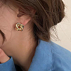 Brass Stud Earrings for Women AG5925-2-3