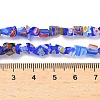 Handmade Millefiori Lampwork Beads Strands LAMP-P070-02A-06-4