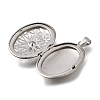 316 Stainless Steel Locket Pendants STAS-C123-01A-P-2