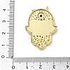 Brass Micro Pave Clear Cubic Zirconia Pendants CU-CBA6B6F-23G-A-3