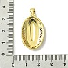 Real 18K Gold Plated Brass Micro Pave Cubic Zirconia Pendants KK-H472-17G-01-3