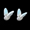 Flocking Opaque Resin Pendants RESI-F064-A04-1