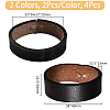 2 Bags 2 Colors Cowhide Leather Loop Keepers FIND-HY0003-61-2