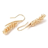 Wheat Brass Dangle Earrings KK-A227-24G-2