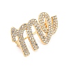 Alloy Rhinestone Brooches JEWB-P023-02G-2