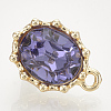 Alloy Stud Earring Findings PALLOY-Q356-07G-01-1