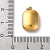 High Polished 316 Stainless Steel Faceted Glass Pendants STAS-K258-48G-05-3