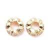 Brass Micro Pave Clear Cubic Zirconia Spacer Beads ZIRC-K086-32A-LG-2