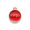 Alloy Enamel Pendants X-ENAM-S124-01A-07B-3