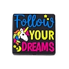 Food Grade Eco-Friendly Unique Unicorn Follow Your Dreams Silicone Focal Beads SIL-K005-02A-1