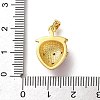 Brass Micro Pave Cubic Zirconia Pendants KK-P320-07B-G-3