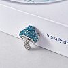 Cubic Zirconia Mushroom Brooch JBR102F-2