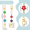   8Pcs 2 Colors Flower Plastic Enamel Link Bag Strap Extenders FIND-PH0010-60-2