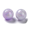 Two Tone Opaque Acrylic Beads SACR-P024-01B-W10-2