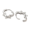 SHEGRACE Brass Hoop Earrings Findings XGR0156P-93P-2