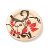 4-hole Basic Sewing Button with Painted Flower Patterns NNA0ZBD-2