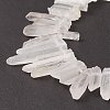 Natural Quartz Crystal Pointed Beads Strands G-L484-03-4