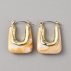 Acrylic Rectangle Hoop Earrings EJEW-WH0012-039D-1