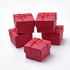 Square Solid Color Cardboard Jewelry Boxes CBOX-Q034-34B-1