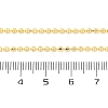 Brass Rondelle Link Chain Necklaces for Women NJEW-K282-04G-5