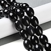 Natural Black Onyx Agate(Dyed & Heated) Beads Strands G-NH0019-C05-12-2