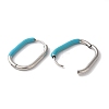 Oval Ion Plating(IP) 304 Stainless Steel Hoop Earrings for Women EJEW-L287-038P-03-2