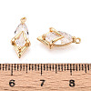Brass Pave Cubic Zirconia Charms KK-N275-14A-G-3