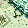 1500Pcs 3 Colors St. Patrick's Day Plastic Beads KY-SP0001-31-3