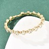 Iron Rhinestone Bangles for Women BJEW-A156-02G-1