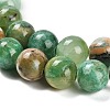 Natural Green Line Jasper  Beads Strands X-G-B128-A03-03-4